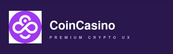 CoinCasino — premium UX crypto casino logo