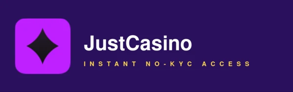 JustCasino — no KYC crypto casino logo